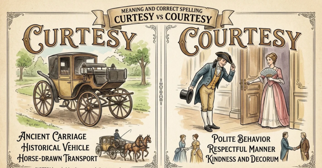 Curtesy vs Courtesy: Meaning and Correct Spelling