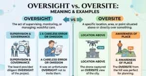 Oversite vs Oversight: Meaning and Examples